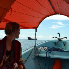 boat ride to Changuu Island